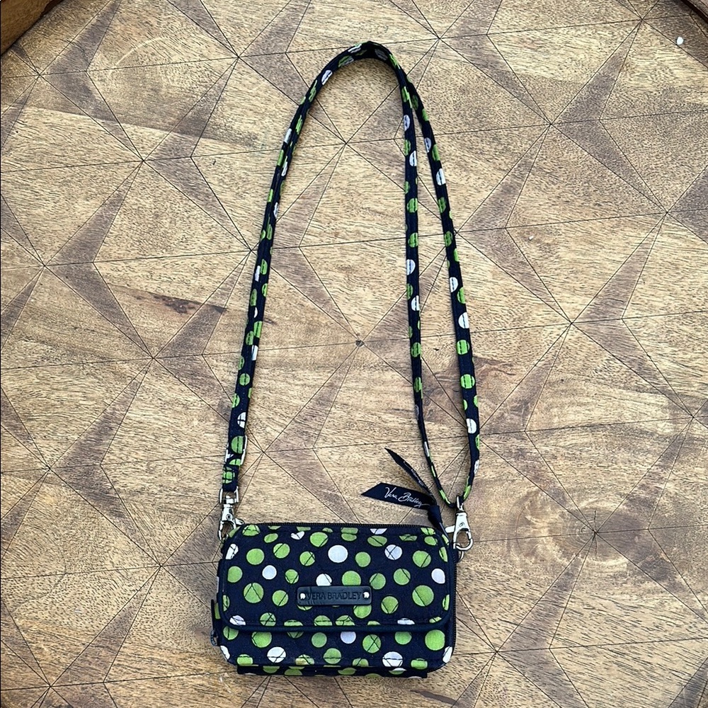 Vera Bradley Green Polka Dot crossbody